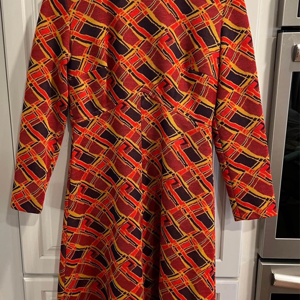 SOLD Vintage Retro Parkshire Original Mod GoGo Midi 1970’s 1960s Dress Sm WOW